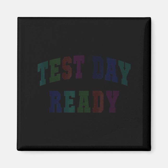 Kawaii test day ready testing teacher bruh history magnet (Front)