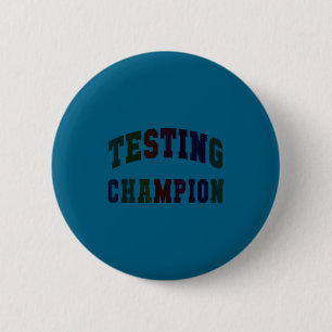 Kawaii testing champion test day teacher bruh math 6 cm round badge