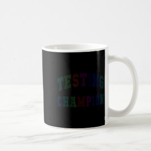 Kawaii testing champion test day teacher bruh math coffee mug