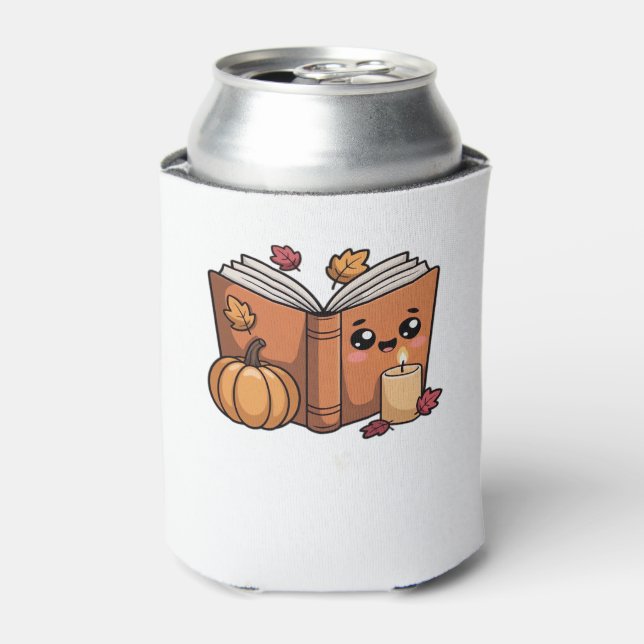 kawaii thanksgiving book Classic T-Shirt Can Cooler (Can Front)