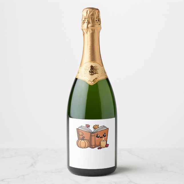 kawaii thanksgiving book Classic T-Shirt Sparkling Wine Label (Front)