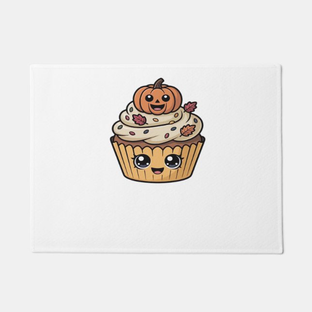 kawaii thanksgiving cupcake Classic T-Shirt Doormat (Front)