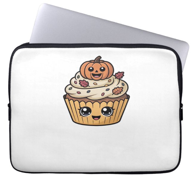 kawaii thanksgiving cupcake Classic T-Shirt Laptop Sleeve (Front)