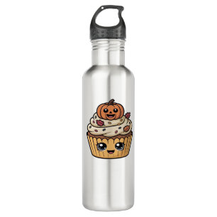 kawaii thanksgiving cupcake Oversized T-Shirt 710 Ml Water Bottle