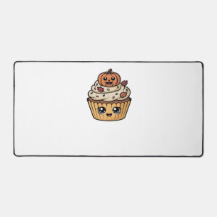 kawaii thanksgiving cupcake Oversized T-Shirt Desk Mat
