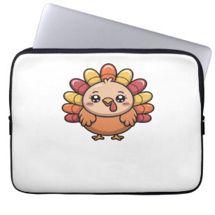 kawaii thanksgiving turkey Classic T-Shirt_1 Laptop Sleeve