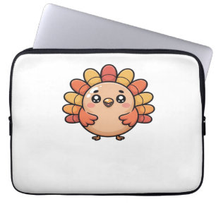 kawaii thanksgiving turkey Classic T-Shirt Laptop Sleeve
