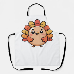 kawaii thanksgiving turkey Oversized T-Shirt Apron