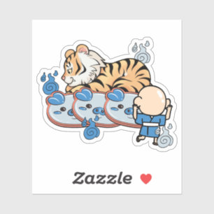 Kawaii Tiger and Ungaikyo Mirror Yokai