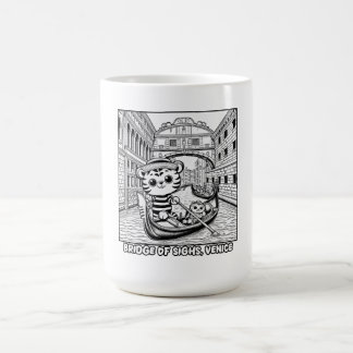 Kawaii Tiger at Bridge of Sighs Venice Coffee Mug