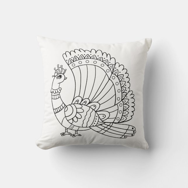 Kawaii Tiger Face Cushion (Front)