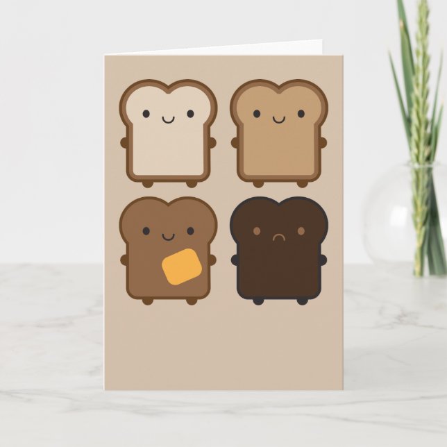 Kawaii Toast Card (Front)