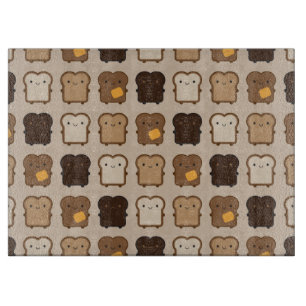 Kawaii Toast Cutting Board