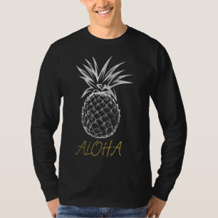 Kawaii Tropical Fruit Pun Aloha Pineapple Graphic T-Shirt