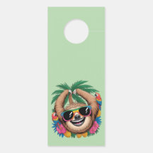 Kawaii Tropical Sloth – Cute Summer Vibes Rainbow 