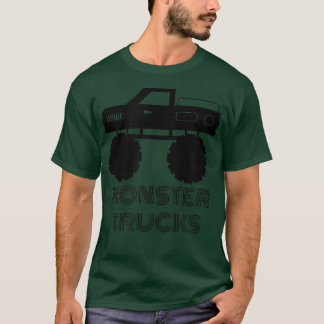 Kawaii Truck Cars 4x4 Crushing Monster Trucks Love T-Shirt