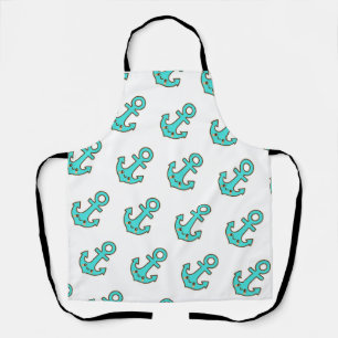 Kawaii Turquoise Anchor – Whimsical & Cheerful Apron