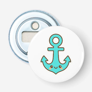 Kawaii Turquoise Anchor – Whimsical & Cheerful Bottle Opener
