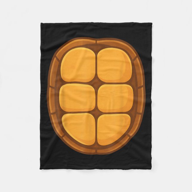 Kawaii Turtle Halloween Costume Turtle Shell Fleece Blanket (Front)