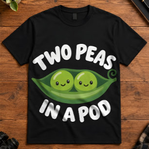 Kawaii Two Peas In A Pod Cute Matching Duo T-Shirt