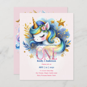 Kawaii Unicorn 1st Birthday Fairytale Birthday