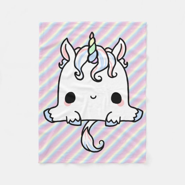 Kawaii Unicorn Blanket (Front)