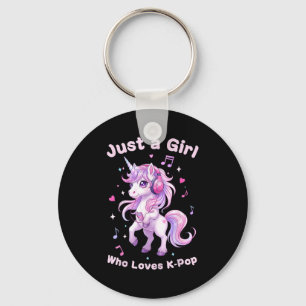 Kawaii Unicorn K-p Lover For Girls Fans  Key Ring