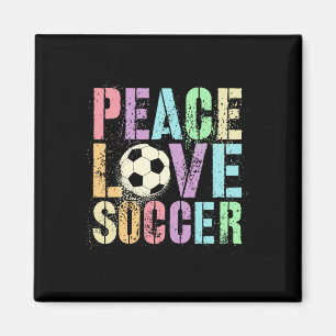 Kawaii Valentine Peace Love Soccer Scorer Club Goa Magnet