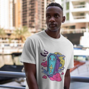 Kawaii Vampire Coffin  T-Shirt