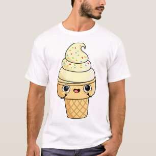 Kawaii Vanilla Ice Cream T-Shirt