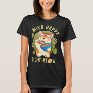 Kawaii Vintage Style Japenese Ramen Cat T-Shirt