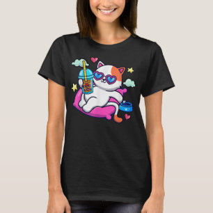 Kawaii Vintage Style Japenese Ramen Cat T-Shirt