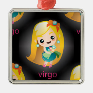 kawaii virgo metal tree decoration