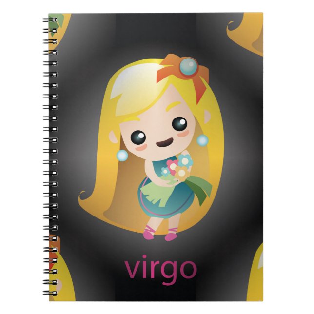 kawaii virgo notebook (Front)