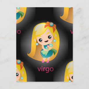 kawaii virgo postcard