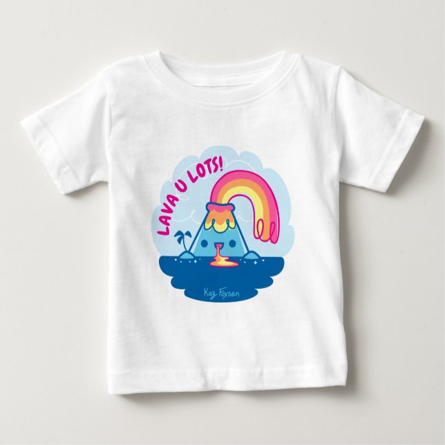 Kawaii Volcano Baby T-Shirt (Front)