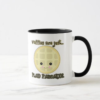 kawaii waffles are just plaid pancakes mug