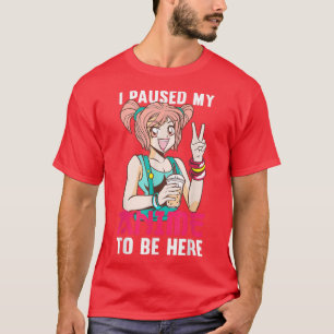 Kawaii Waifu Otaku Bubble Tea Girls Costume Anime T-Shirt