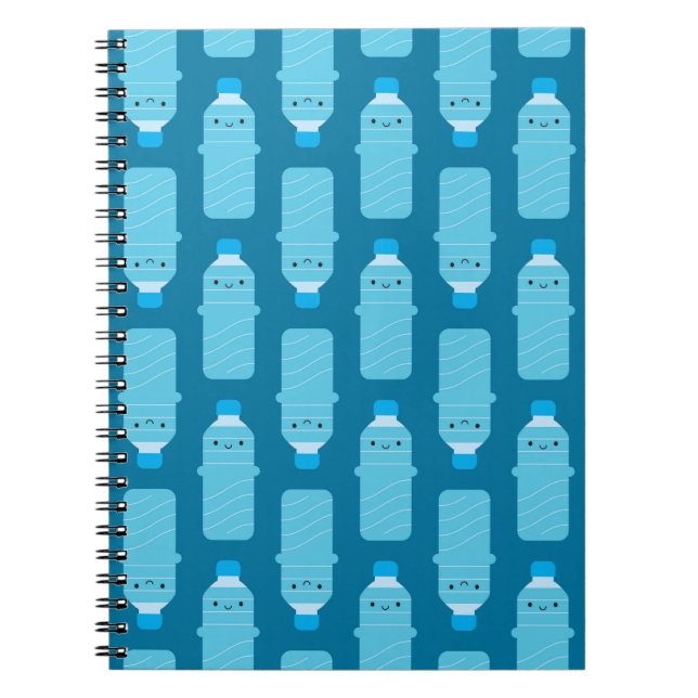 Kawaii Water Bottles Notebook (Front)