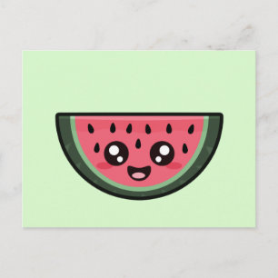 Kawaii Watermelon Postcard