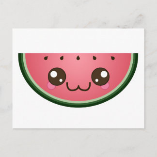 Kawaii Watermelon Postcard