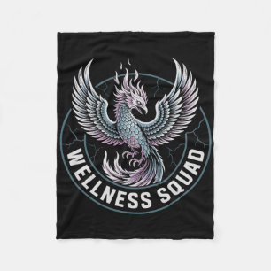 Kawaii Wellness Squad Recovery Squad Sobriety Ot S Fleece Blanket
