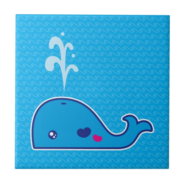 Kawaii whale tile (Front)