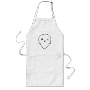 Kawaii Winking Ghost Apron