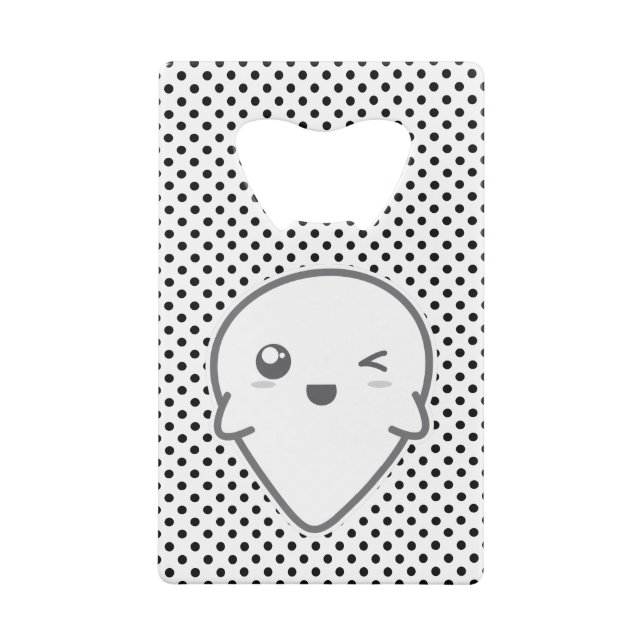 Kawaii Winking Ghost Bottle Opener (Back)