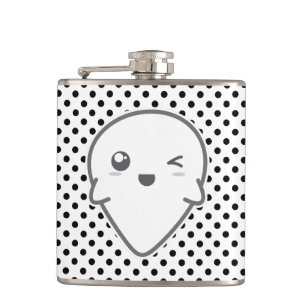 Kawaii Winking Ghost Flask
