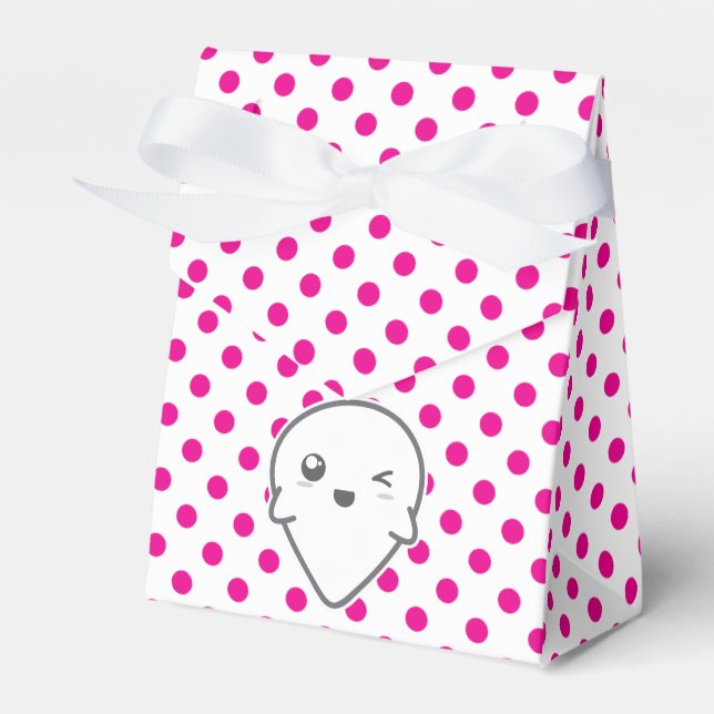 Kawaii Winking Ghost Gift Box (Front Side)