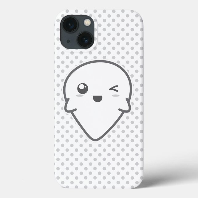 Kawaii Winking Ghost iPad Mini Case (Back)