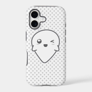 Kawaii Winking Ghost iPhone Case