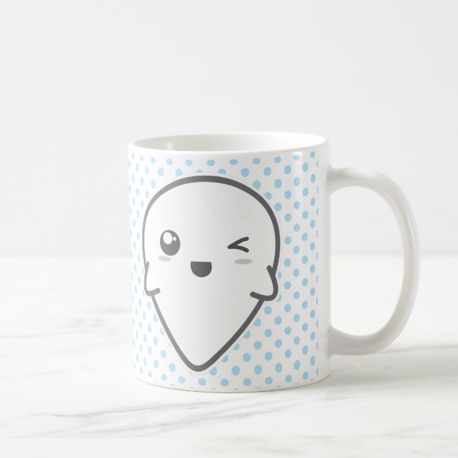Kawaii Winking Ghost Mug (Right)